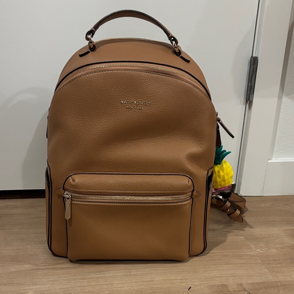 Kate Spade Tan Leather Backpack